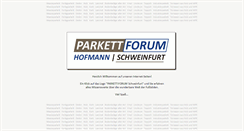 Desktop Screenshot of parkett-hofmann.de