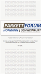 Mobile Screenshot of parkett-hofmann.de