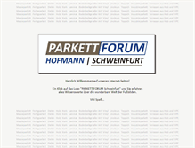 Tablet Screenshot of parkett-hofmann.de